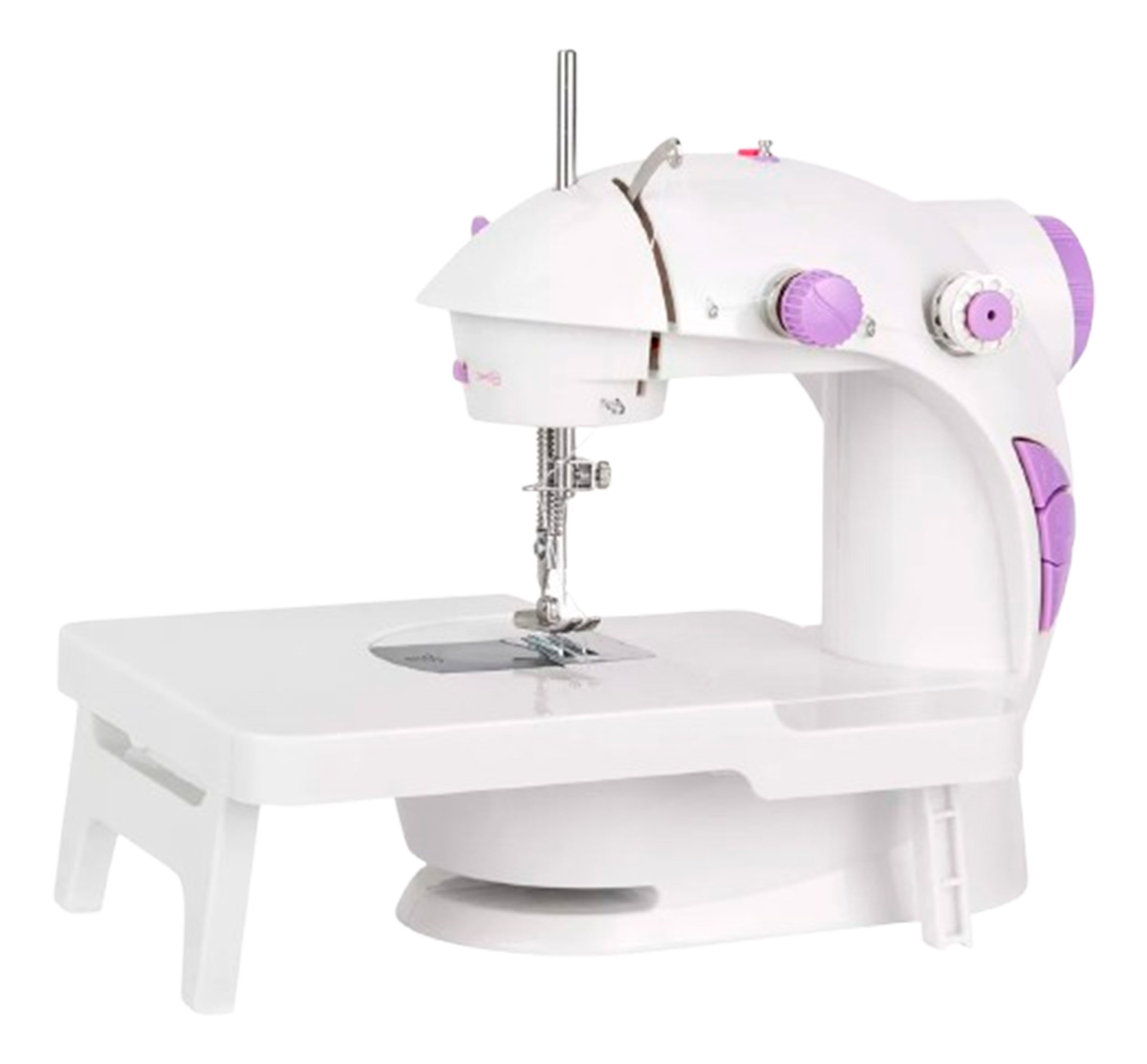 Mini Máquina De Costura Portátil Com Mesa E Pedal - Imagem 2