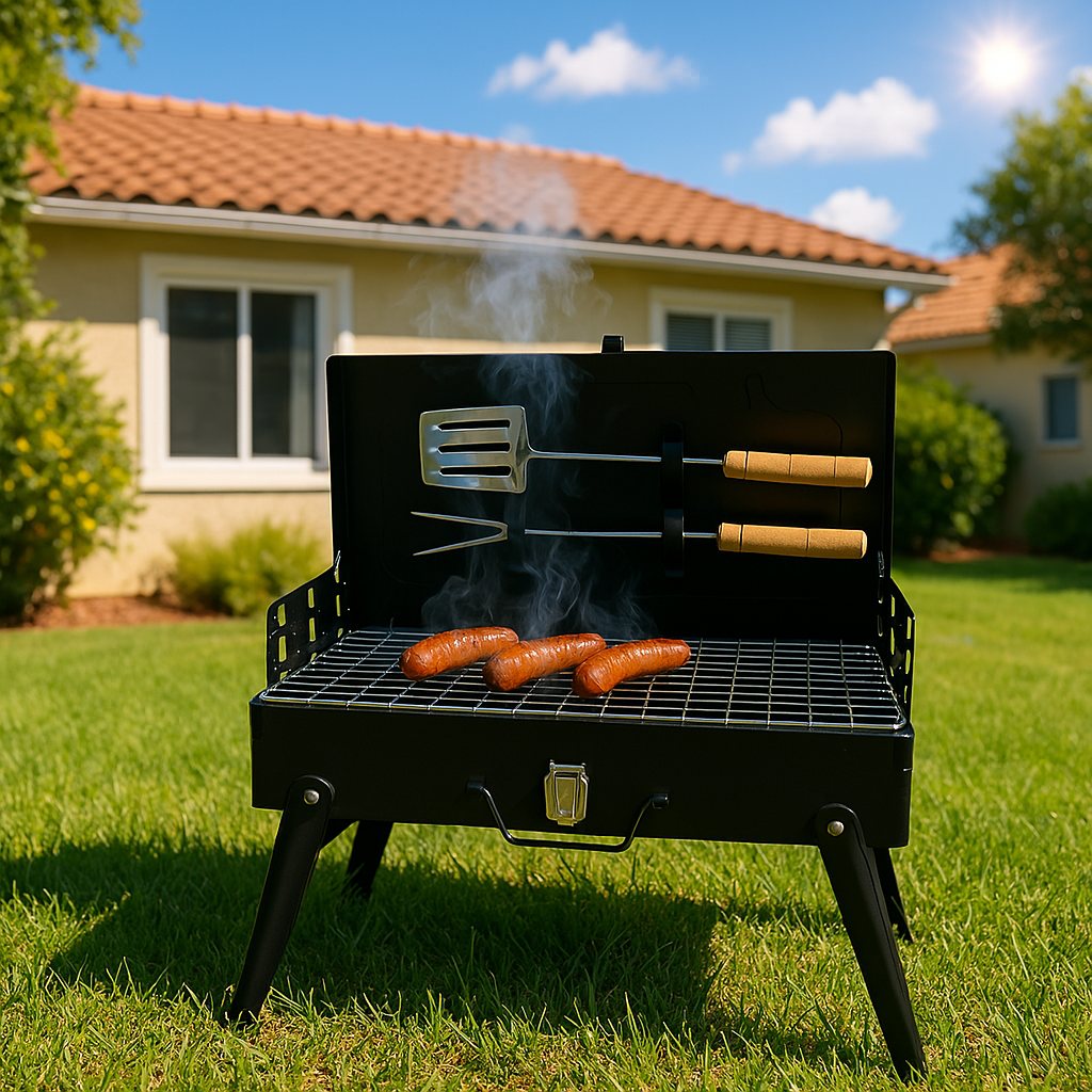 Mini Churrasqueira Portátil - Perfeita Para Camping E Viagem