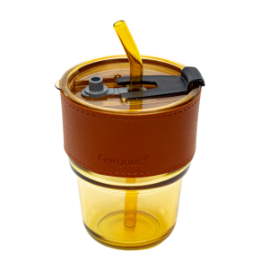 Copo de Vidro com Canudo 420ml